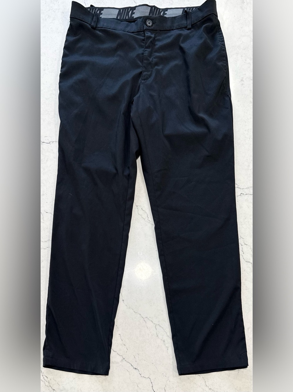 Nike Dri-FIT Men’s Black Golf Pants Standard Fit Straight Leg Woven 36x32